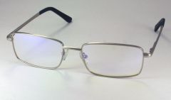 Компьютерные очки AF027 (темно-серый, серебро, коричневый)