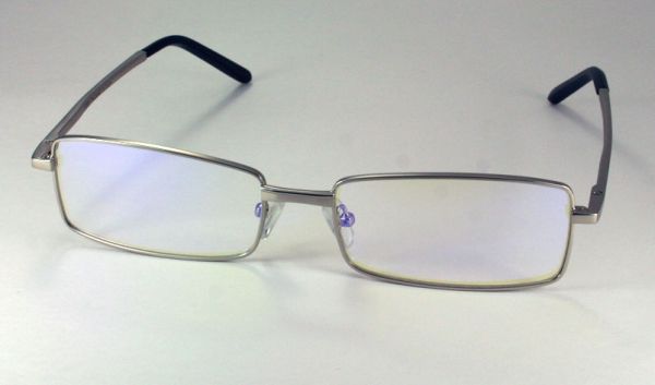 Компьютерные очки AF025 (темно-серый, серебро, коричневый)